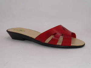 Red Slip-on sandal