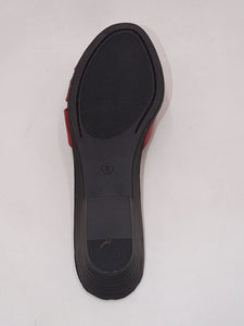 Red Slip-on sandal