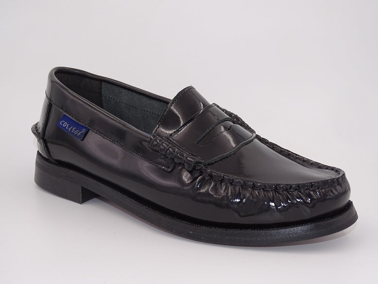 Black Hi-Shine Moccasin 5202