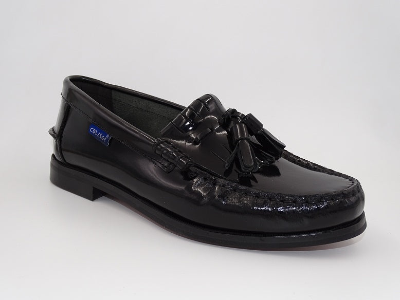 Black Hi-Shine Moccasin 5206