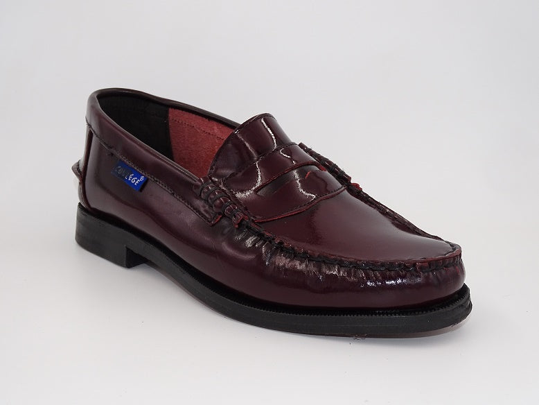 Burgundy Hi-Shine Moccasin 5202