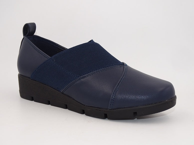 Serena Navy Wedge