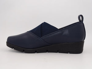 Serena Navy Wedge
